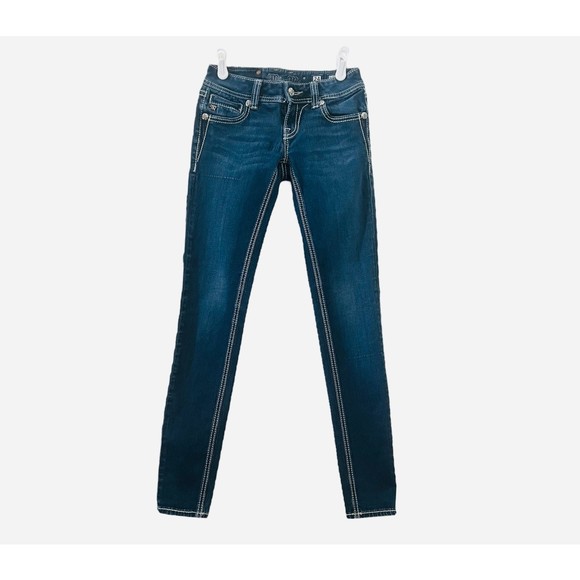 Miss Me Denim - Miss Me Low Rise Embellished Straight Leg Jeans Women Size 24